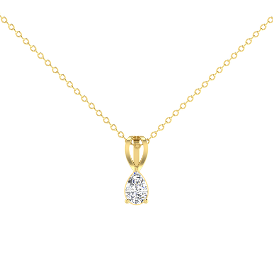 0.5 Carat Pear Shaped Everyday Solitaire Pendant