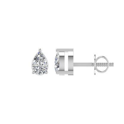 0.5 Carat Pear Shaped Everyday Solitaire Pendant Set