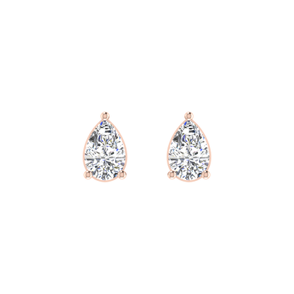 0.5 Carat Pear Shaped Everyday Solitaire Pendant Set
