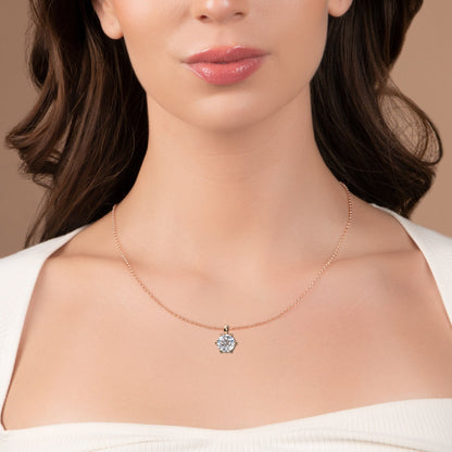 2.2 Carat Six Prong Round Solitaire Pendant