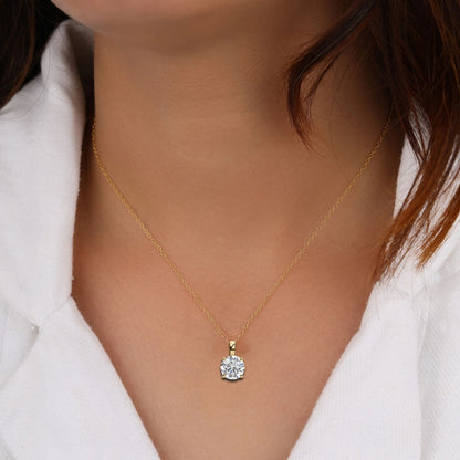 0.8 Carat Round Solitaire Pendant