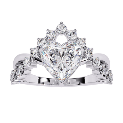 Love Heart 2.11 Carat Solitaire Wedding Ring