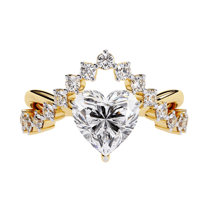 Love Heart 2.11 Carat Solitaire Wedding Ring