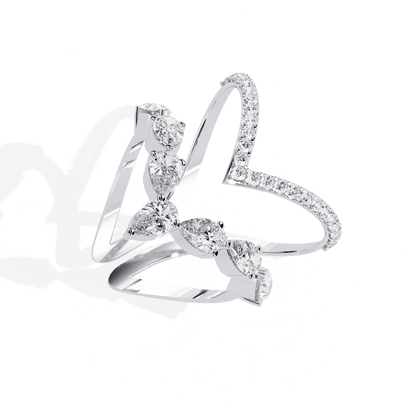 Delicate Dual Diamond Ring