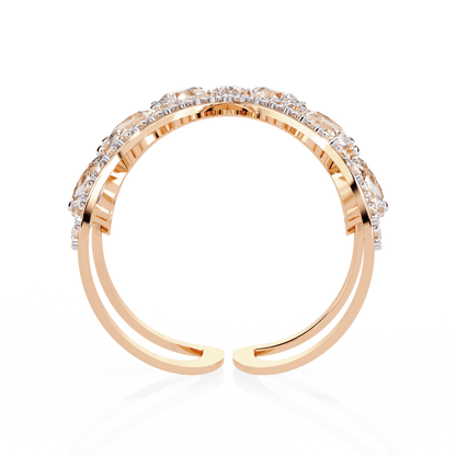 Delicate Dual Diamond Ring
