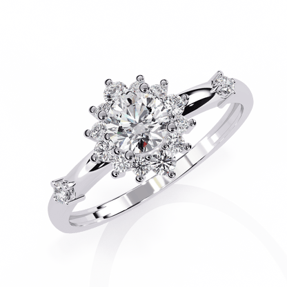 Full Bloom Diamond Ring