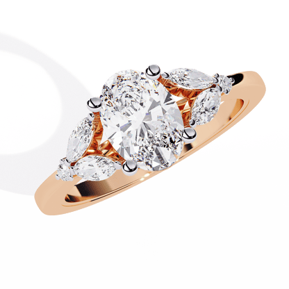 Ivy Glow Oval 1.06 Carat Solitaire Ring