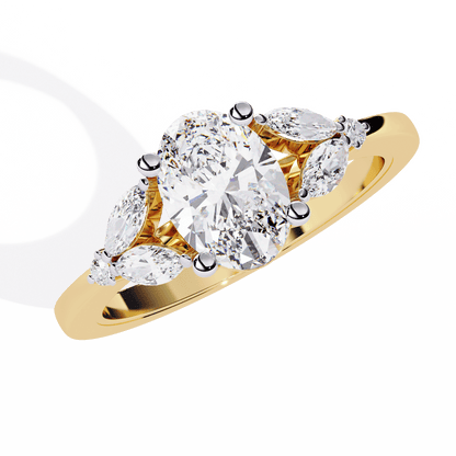 Ivy Glow Oval 1.06 Carat Solitaire Ring