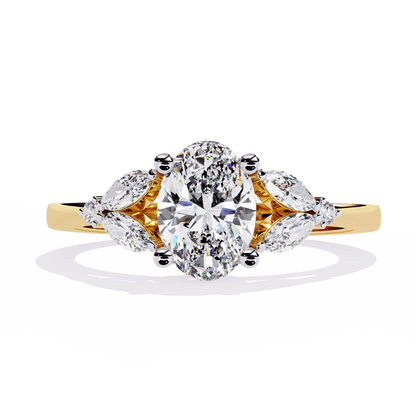 Ivy Glow Oval 1.06 Carat Solitaire Ring