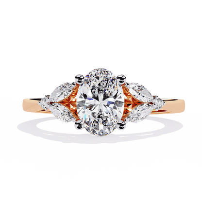 Ivy Glow Oval 1.06 Carat Solitaire Ring