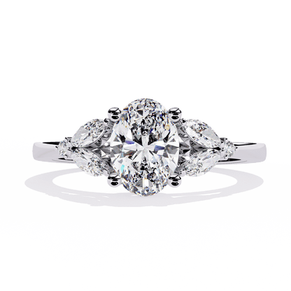 Ivy Glow Oval 1.06 Carat Solitaire Ring