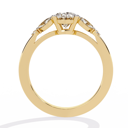 Ivy Glow Oval 1.06 Carat Solitaire Ring