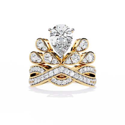 Crown Glory Pear 1.64 Carat Pear Solitaire Ring