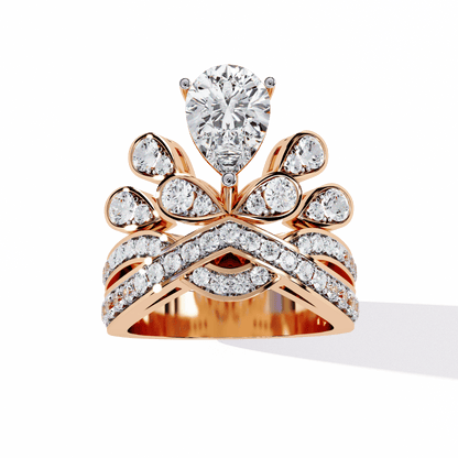 Crown Glory Pear 1.64 Carat Pear Solitaire Ring