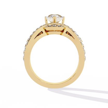 Crown Glory Pear 1.64 Carat Pear Solitaire Ring