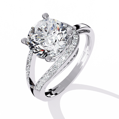 Diva 2.73 Carat Round Solitaire Ring