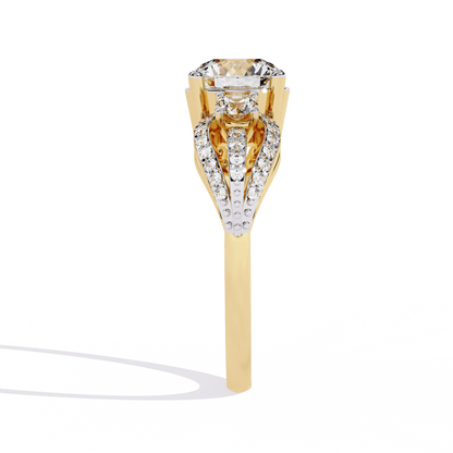 Three Stone Enchanting Engagement Ring