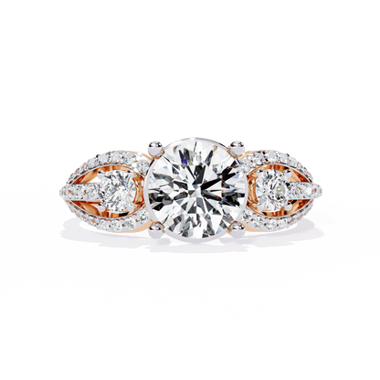 Three Stone Enchanting Engagement Ring