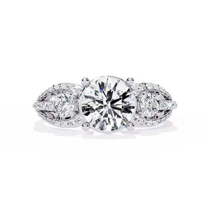 Three Stone Enchanting Engagement Ring