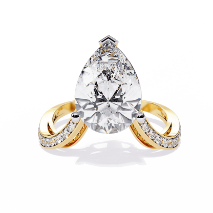 Iconic 4.77 Carat Pear Solitaire Ring