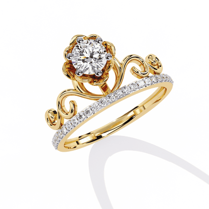 Rose Tiara Diamond Ring