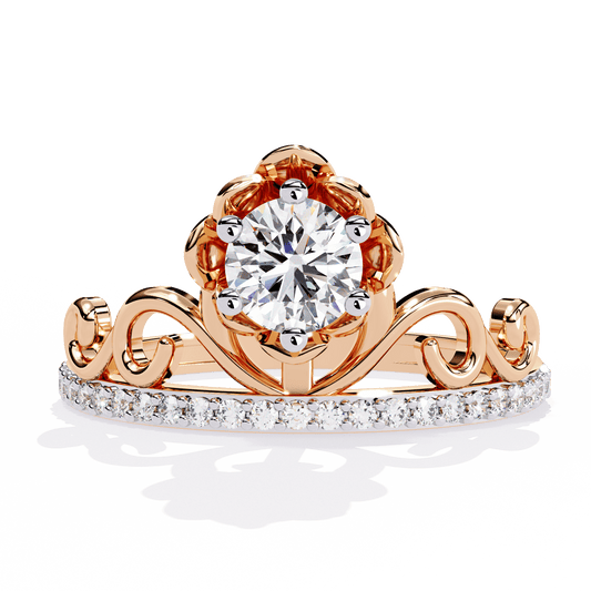 Rose Tiara Diamond Ring