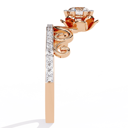 Rose Tiara Diamond Ring