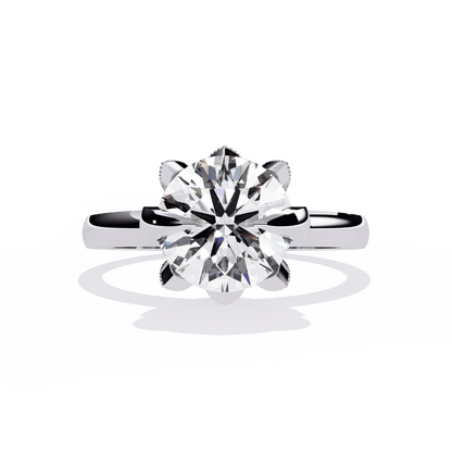 Pure Love 3.05 Carat Round Solitaire Ring