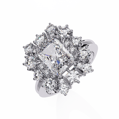 3.03 Carat Supreme Radiant Solitaire Ring