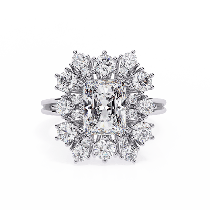 3.03 Carat Supreme Radiant Solitaire Ring