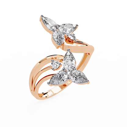 Tri Stars Diamond Ring