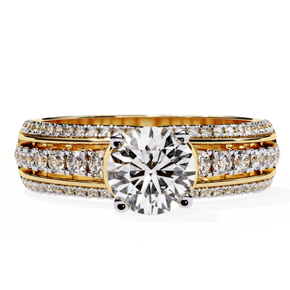 Pure Grace Round Solitaire Engagement Ring
