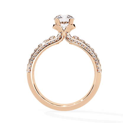 Pure Grace Round Solitaire Engagement Ring