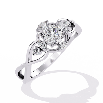 Belle Round Diamond Ring