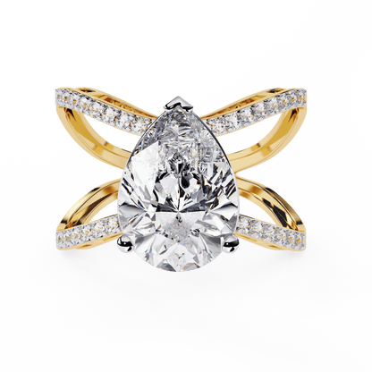 Light Weight Daily Wear Diamond Halo ring