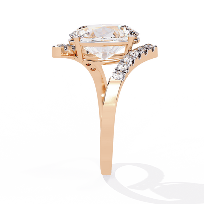 Oval and Bold 2.22 Carat solitaire Ring