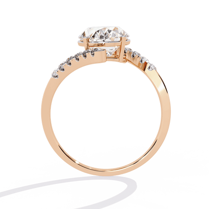 Oval and Bold 2.22 Carat solitaire Ring
