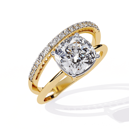 Luxe 2.28 Cushion Cut Solitaire Ring