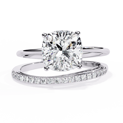Luxe 2.28 Cushion Cut Solitaire Ring