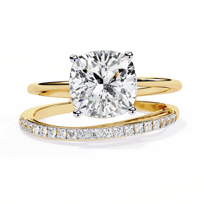 Luxe 2.28 Cushion Cut Solitaire Ring