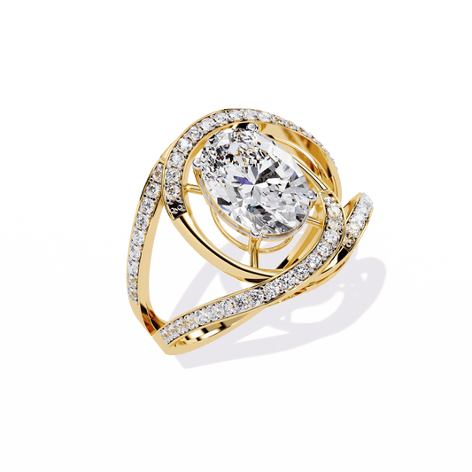 Bold and Beuatiful 7.35 Carat Oval Solitaire Ring