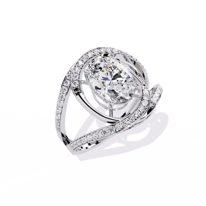 Bold and Beuatiful 7.35 Carat Oval Solitaire Ring