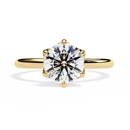 Classy Round 1.56 Carat Solitaire Ring