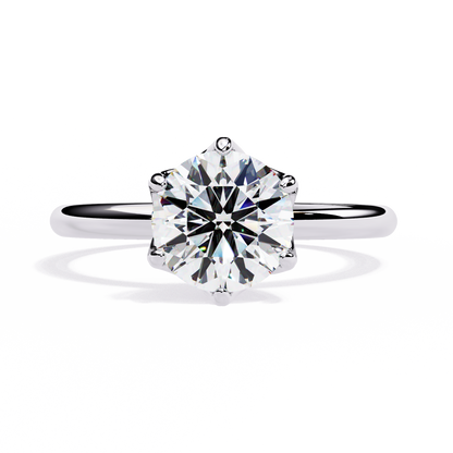Classy Round 1.56 Carat Solitaire Ring