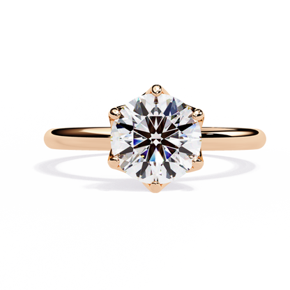 Classy Round 1.56 Carat Solitaire Ring