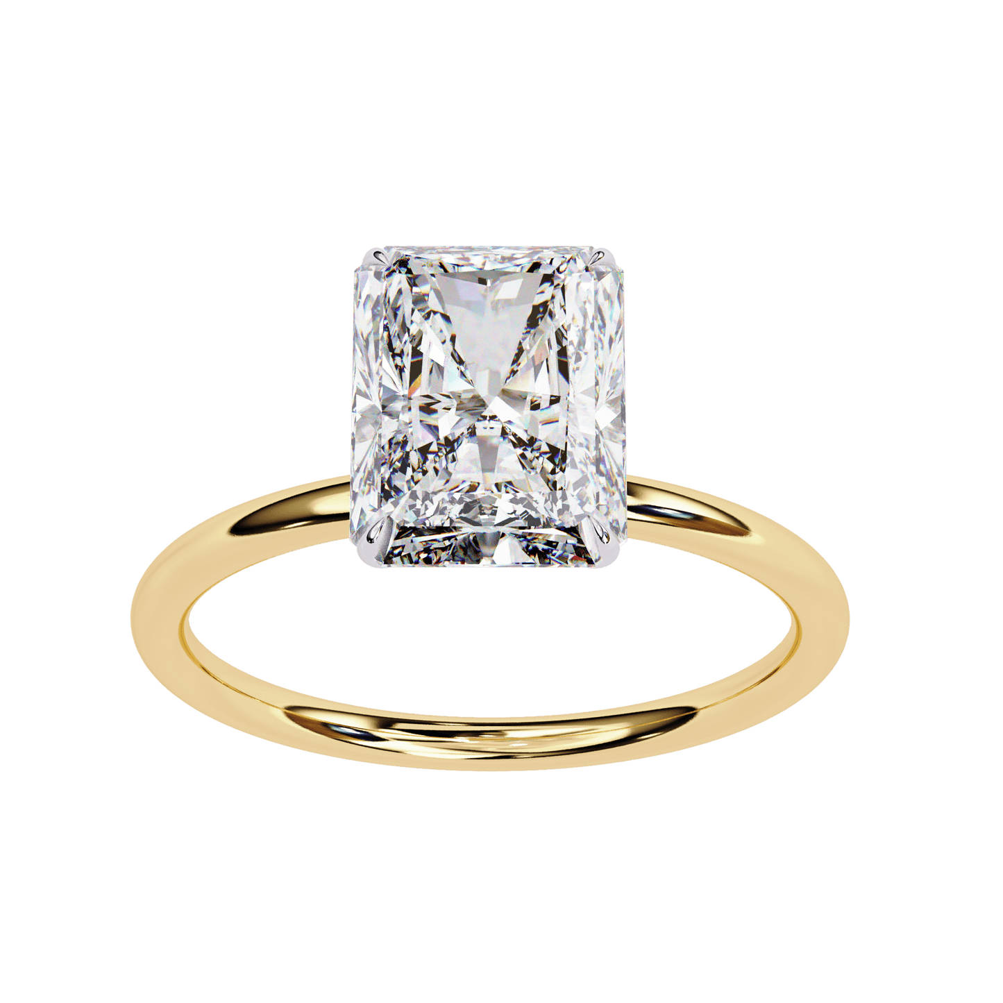 Bold n Bizzare 3.03 Carat Radiant Solitare Ring