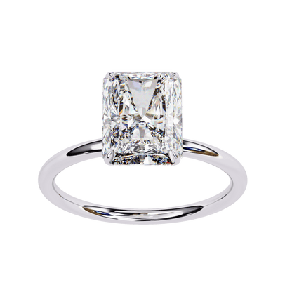 Bold n Bizzare 3.03 Carat Radiant Solitare Ring