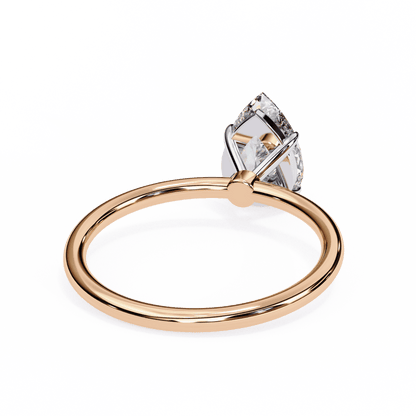 Prestine Pear Shape Solitaire Ring