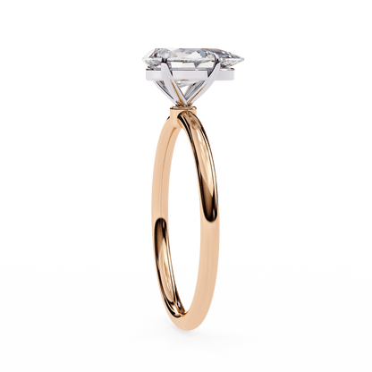 Prestine Pear Shape Solitaire Ring