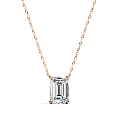 1.03 Emerald Solitaire Pendant